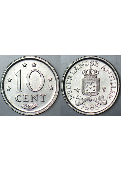 Hollanda Antilleri 10 Cent 1985.