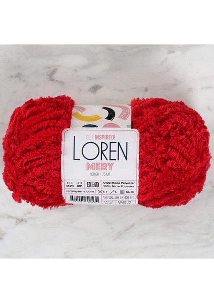 Loren Mery Kırmızı El Örgü Ipi - M410 - 34316 modelleri