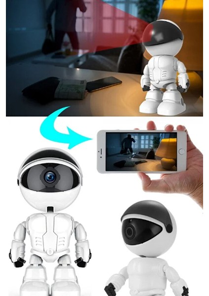 Robot Görünümlü Wi-Fi Bebek Kamerası fırsatları