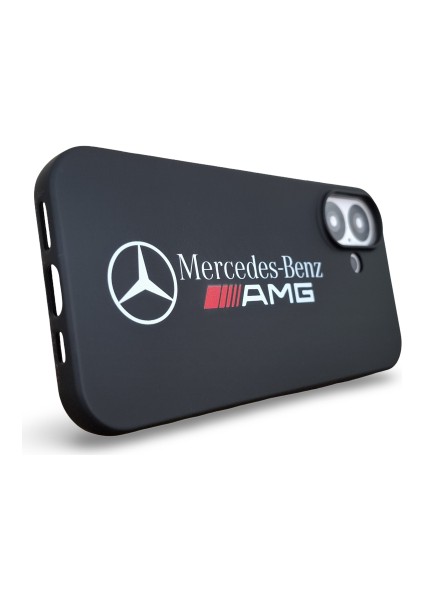 iPhone 16 Uyumlu Yüksek Kaliteli Mercedes Tasarım Baskılı Içi Kadife Premium Silikon Kılıf fırsatları