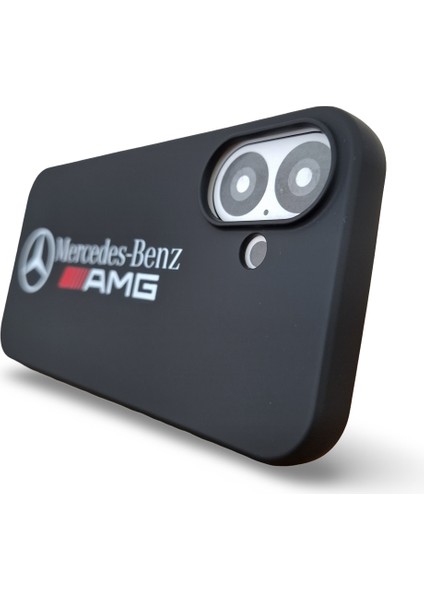 iPhone 16 Uyumlu Yüksek Kaliteli Mercedes Tasarım Baskılı Içi Kadife Premium Silikon Kılıf indirimleri