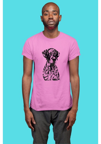 Alman Shorthair - Köpek Baskılı Unisex Beyaz Tişört modelleri