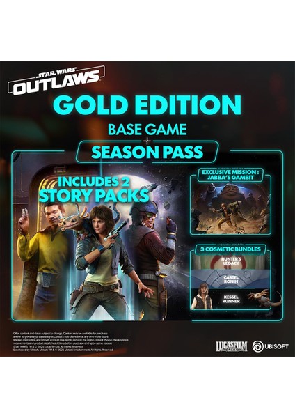 Star Wars Outlaws - Gold Edition, Nintendo Switch 2 modelleri