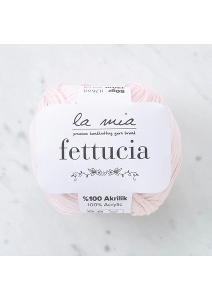 La Mia Fettucia Toz Pembe El Örgü Ipi - L063 - 33887