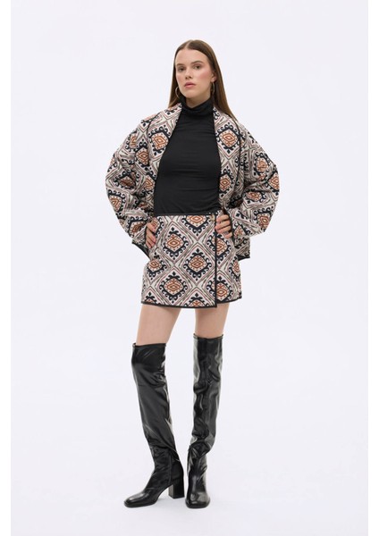 Ekru Kadın Etek SRT00871