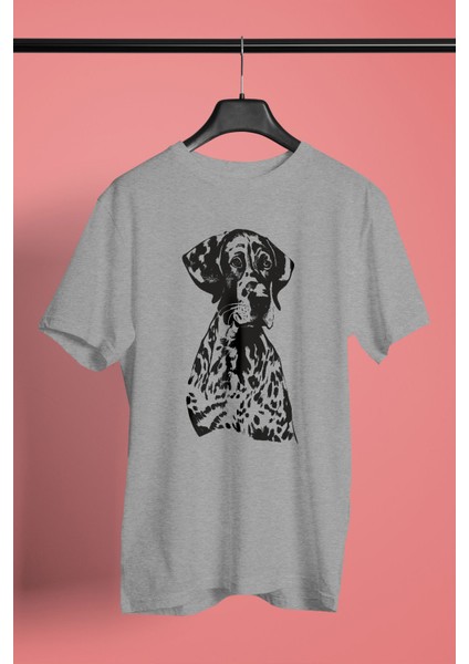 Alman Shorthair - Köpek Baskılı Unisex Beyaz Tişört