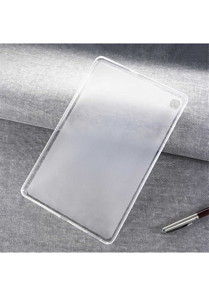 Galaxy Tab A7 10.4 T500 2020 Kılıf Uyumlu Tygo Tablet Süper Silikon Kapak-Renksiz