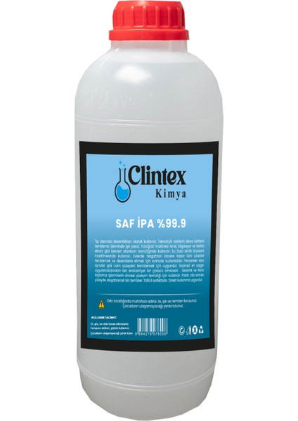 %99.9 Saf Ipa Yüzey Temizleyici Solvent 1 Lt