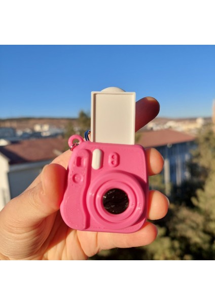 Instax Tasarımlı Anahtarlık – Sevimli Fotoğraf Makinesi Kamera Aksesuar Anahtarlık (Fotoğrafsız)