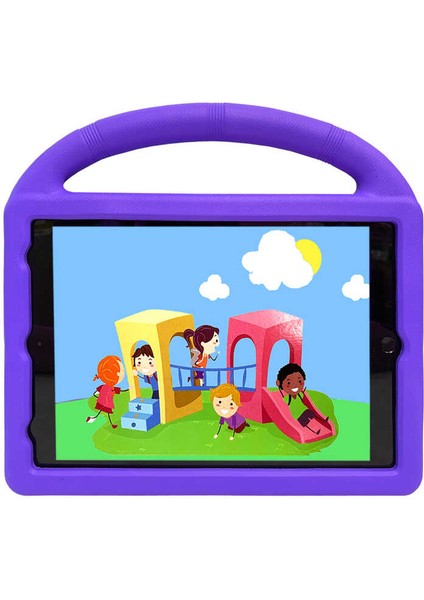 iPad 10.2 (9.nesil) Uyumlu Tygo Wheel Car Tekerlek Standlı Tablet Eva Silikon Kılıf-Yeşil indirimleri