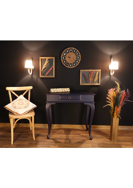 Wooding 90 cm Çekmeceli Masif Lacivert Dresuar modelleri