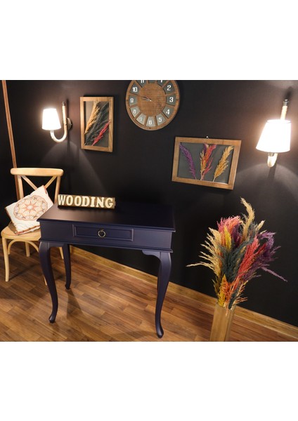 Wooding 90 cm Çekmeceli Masif Lacivert Dresuar fırsatları