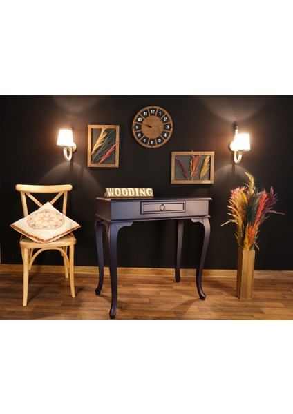 Wooding 90 cm Çekmeceli Masif Lacivert Dresuar indirimleri