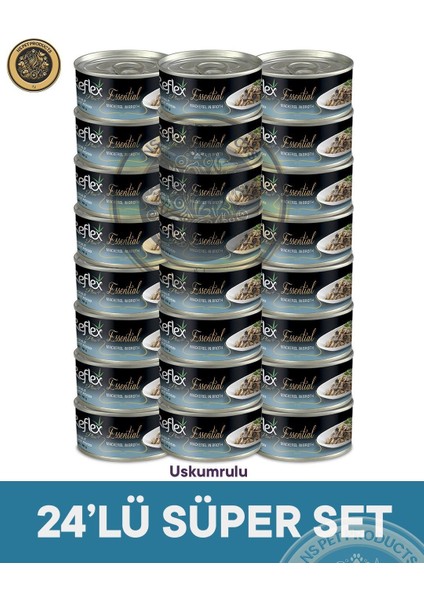 Plus Essential Süper Paket Uskumrulu Kedi Konservesi – 24X70GR