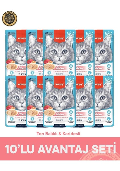 Pouch Ton-Karides Yaş Kedi Maması 10X70GR