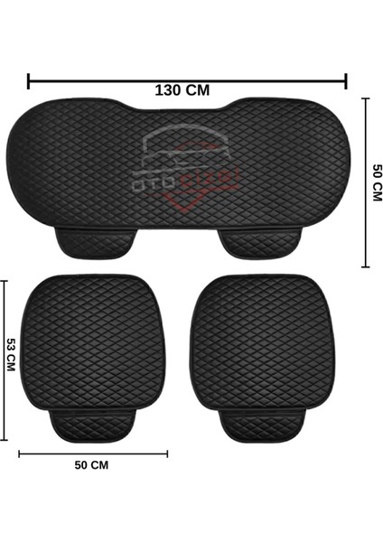 Honda Civic Uyumlu Deri Kapitone Koltuk Minderi Koruma Kılıfı – 3’lü Set indirimleri