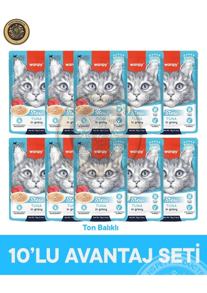 Pouch Ton Balıklı Yaş Kedi Maması 10X70GR fiyatları