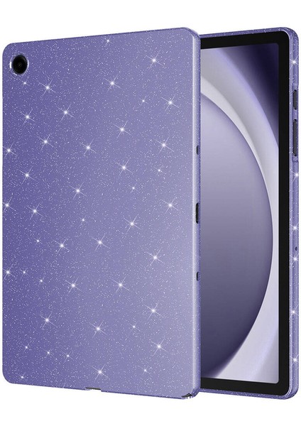 Galaxy Tab A9 Plus Simli Parlak Görünümlü Uyumlu Tygo Tablet Koton Kılıf-Derin Mor