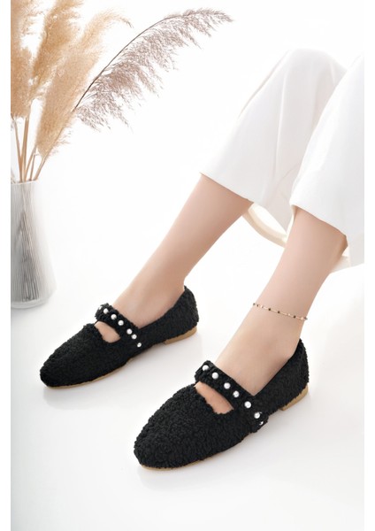 Kadın Babet Siyah Hafif Rahat Şık Iş Ofis Günlük Ayakkabı modelleri