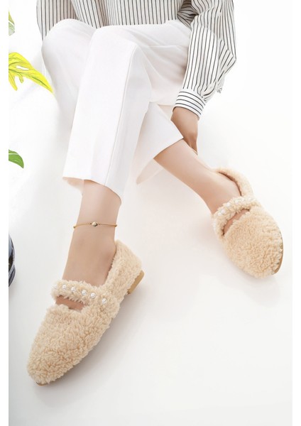 Kadın Babet Bej Hafif Rahat Şık Iş Ofis Günlük Ayakkabı fiyatları