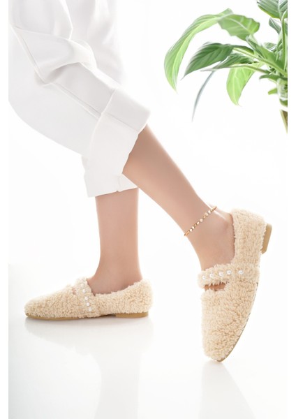 Kadın Babet Bej Hafif Rahat Şık Iş Ofis Günlük Ayakkabı modelleri