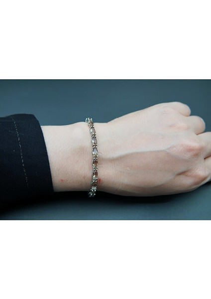 925 Ayar Gümüş Su Yolu Kadın Bileklik SB00047 fiyatları