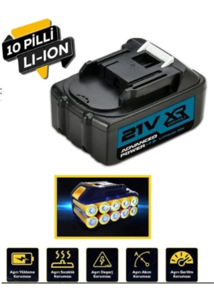 Chelikbei Şarjlı Matkap, Kırıcı, Taşlama, Ispiral, Budama, Testere, Somun Sıkma Bataryası 10 Pili indirimleri