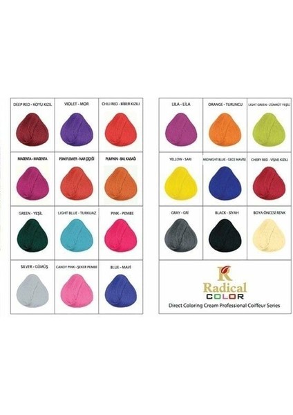 Radıcal Color Saç Boyası 250ML Nar Çiçeği fiyatları