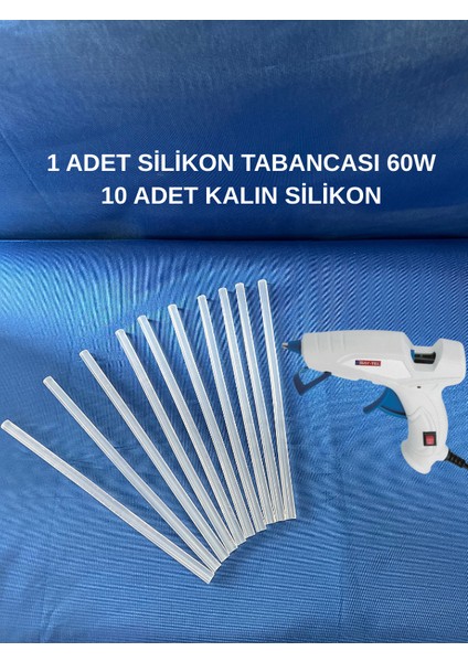 Sıcak Silikon Tabancası ve 10 Adet Silikon kalın