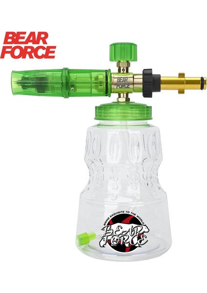 Bear Force Foam Lance Köpük Yapıcı Aparat 1l Köpük Aparatı Basınçlı Yıkama Makineleri Için Köpük Aparatı Çift Nozzle ile Birlikte Foam Canon