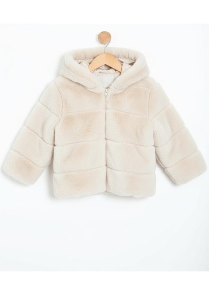 Kız Çocuk Mont 2-6 Yaş 50411 Ekru