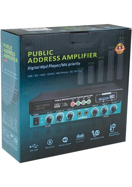 Dexun D-70 Usb-Sd-Aux-Bluetooth Destekli 50 Watt 100 Volt 4-16 Ohm Hat Trafolu Anfi modelleri