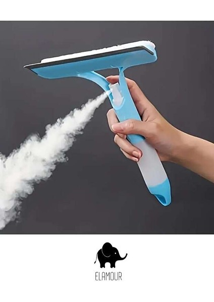 Kendinden Spreyli 3 Fonksiyonlu Cam Halı Yüzey Pencere Temizleme Çekçek Silecek fırsatları