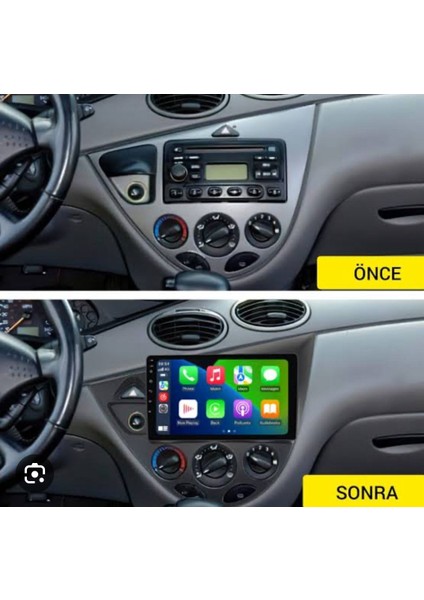 FORD Focus 1(1999-2004)-9''ANDROİD-GERÇEK 2-32GB-WIFI 5.0ghz/bt 5.4-Kablosuz CARPLAY-1080P Hd Kameralı-Teknik Destekli fiyatları