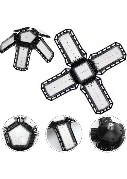 50W Dört Kanatlı Projektör Lamba 5500 Lümen Açılı 108 Smd LED 4+1 Al-Prv4