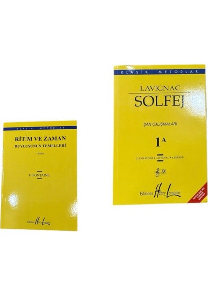 Lavignac 1A - Ritim ve Zaman Duygusunun Temelleri 2 Kitap Set! fiyatları