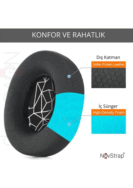 Steelseries Arctis 1 3 5 7 7p 7x 9 9x Pro ile Uyumlu Yedek Kulaklık Yastığı Pedi Süngeri modelleri