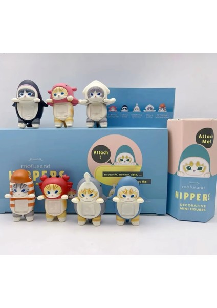 Mofusand Hippers Sürpriz Figür Sonny Angel Kedi Charmı Telefontablet Aksesuarı (1 Adet)