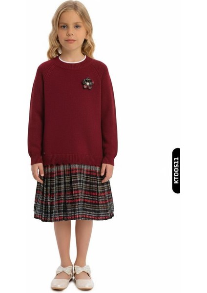 Kız Çocuk Elbise 8-12 Yaş 4068