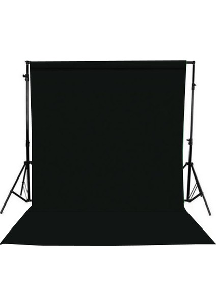 Seyyar Siyah Fon Perde (Katlanabilir Kumaş) 3x6 Metre