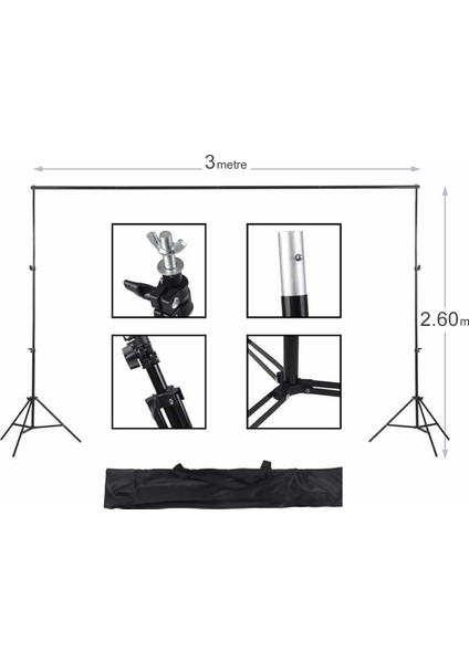 Seyyar Yeşil Fon Perde (Katlanabilir Kumaş) 3x3 Metre fiyatları