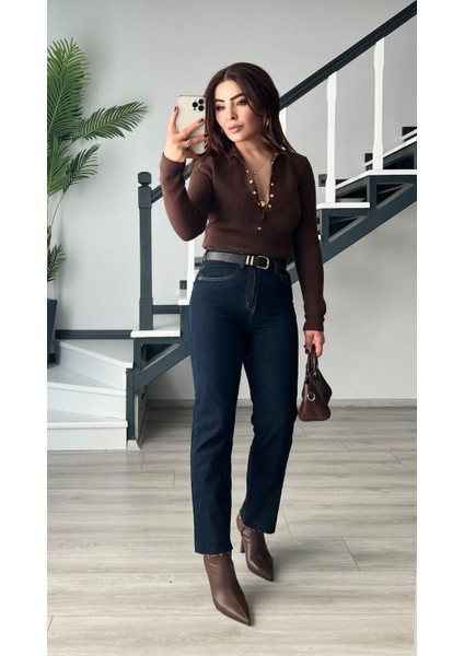 Koyu Lacivert Likralı Boy Fit Jean fiyatları