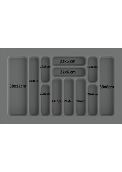 Çekmece Içi Kaşıklık ve Kepçelik Düzenleyici – Antrasit 78X49 cm (69X40 cm Kadar Kesilebilir) modelleri