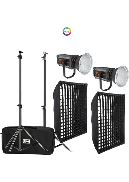 300 Rgb Iıı Profesyonel Ikili Fotoğrafçılık ve Video Renkli Dolgu Işığı Seti fiyatları