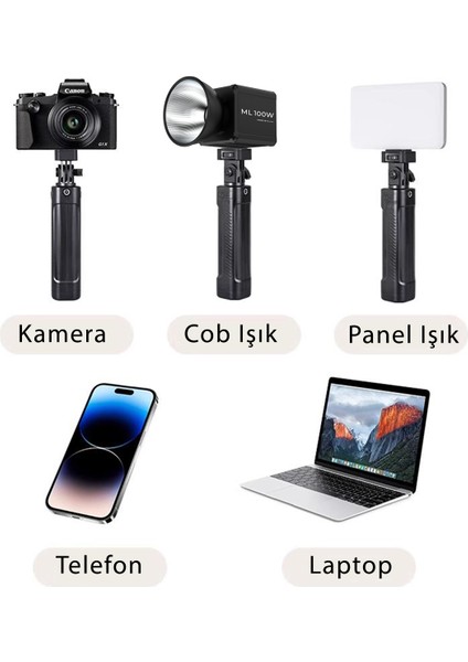 CF-135 Iı Rgb Mini 10W Işık + El Tipi Powerbank Tripod Batarya modelleri