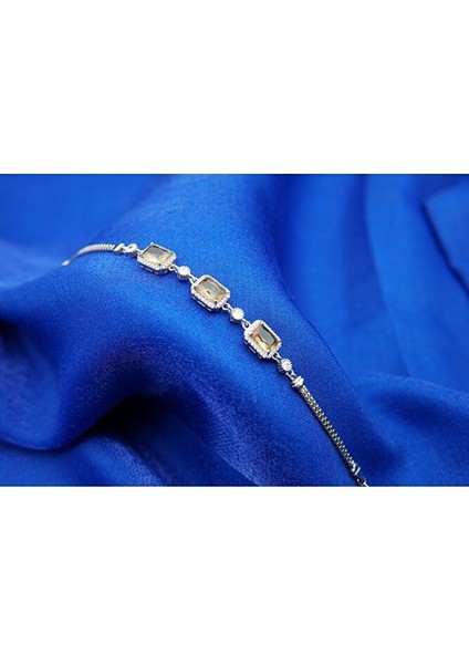 925 Ayar Gümüş 3'lü Baget Kadın Bileklik SB00045 modelleri