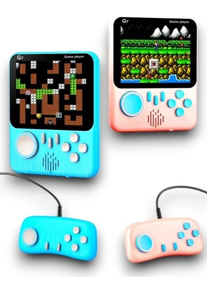 Mini Atari Taşınabilir Oyun Konsolu 3.5 Inç Ekran Çift Konsol 666 Adet Retro Oyun Gameboy El Atarisi fiyatları