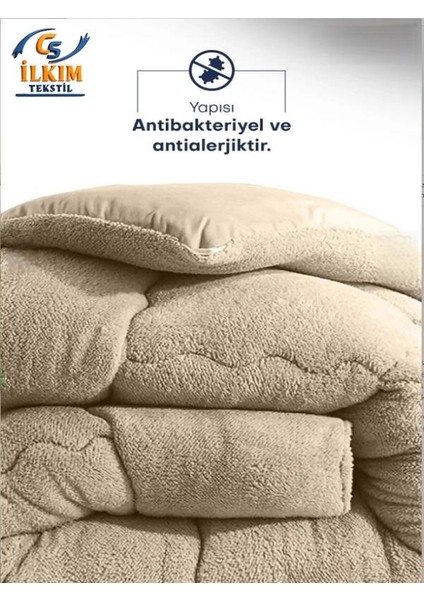 ''HEDİYELİ'' Cs Tek Kişilik Lüx Kahverengi Welsoft Yorgan Çift Taraflı 155X215 fırsatları