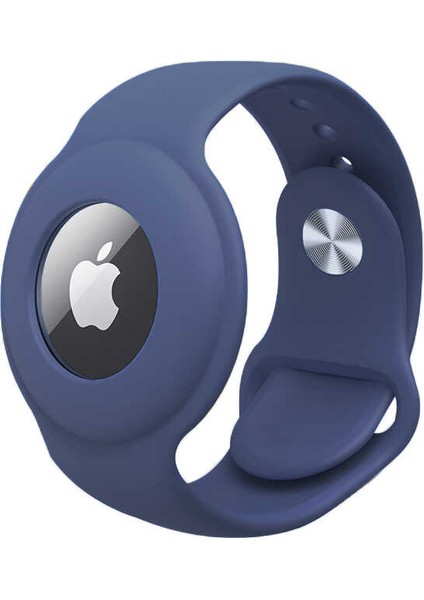 Uyumlu Airtag Anahtarlık Kordon Tygo - Lavendery Gray