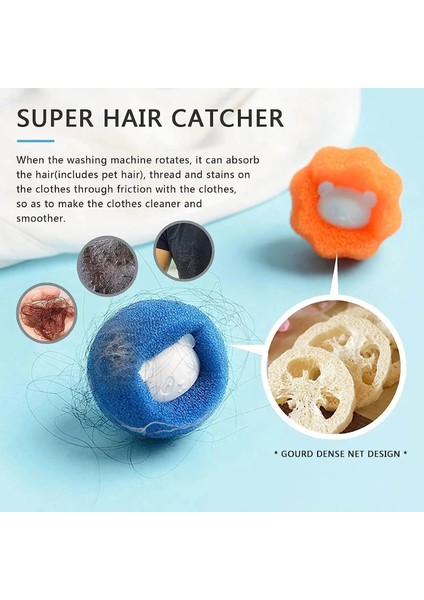 2 Adet Çamaşır Makinesi ve Evcil Hayvanlar Için Tüy Toplayıcı Yıkanabilir Sünger Top indirimleri